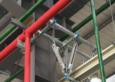 城厢该抗震支架的整体式支吊架结构协调性好